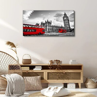 Tablou canvas Autobuz roșu în Londra