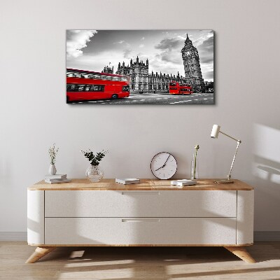 Tablou canvas Autobuz roșu în Londra