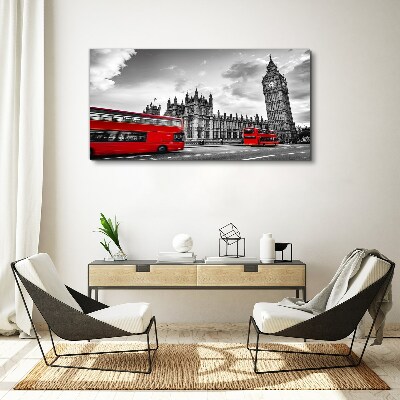 Tablou canvas Autobuz roșu în Londra