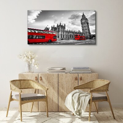 Tablou canvas Autobuz roșu în Londra