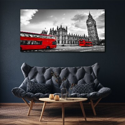 Tablou canvas Autobuz roșu în Londra