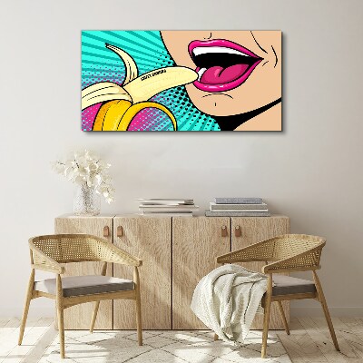 Tablou canvas Banană dulce în stil pop art