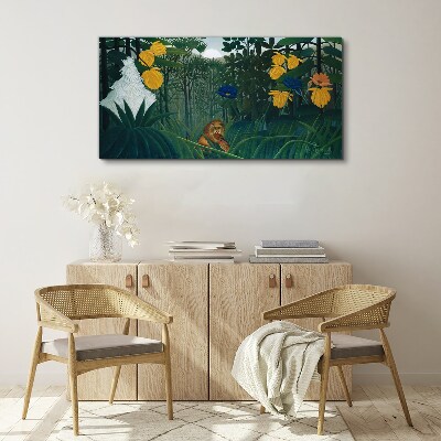 Tablou canvas Pădure misterioasă cu natură sălbatică