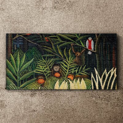 Tablou canvas Junglă tropicală cu maimuțe