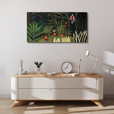 Tablou canvas Junglă tropicală cu maimuțe