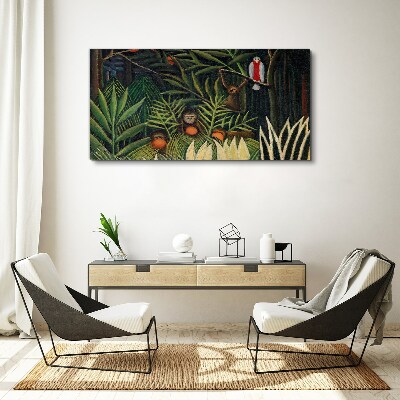 Tablou canvas Junglă tropicală cu maimuțe