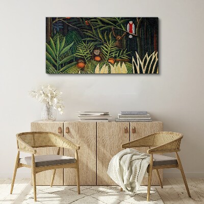 Tablou canvas Junglă tropicală cu maimuțe
