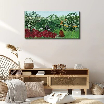 Tablou canvas Peisaj tropical cu maimuțe