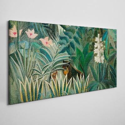 Tablou canvas Pădure misterioasă cu animale sălbatice