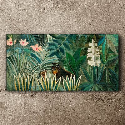 Tablou canvas Pădure misterioasă cu animale sălbatice