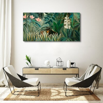 Tablou canvas Pădure misterioasă cu animale sălbatice