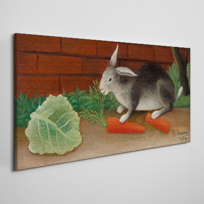 Tablou canvas Iepurele cu morcovi