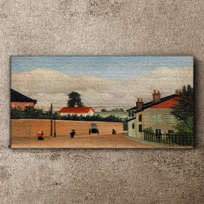 Tablou canvas O stradă liniștită în peisaj