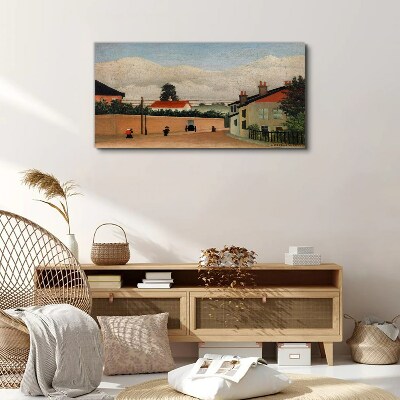 Tablou canvas O stradă liniștită în peisaj