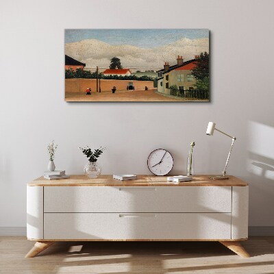 Tablou canvas O stradă liniștită în peisaj