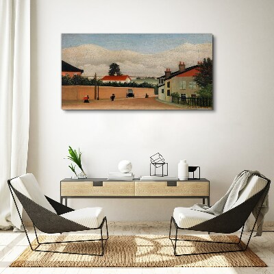 Tablou canvas O stradă liniștită în peisaj