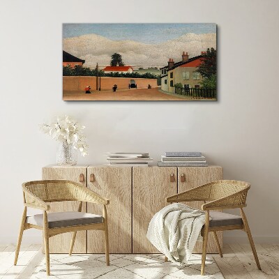 Tablou canvas O stradă liniștită în peisaj