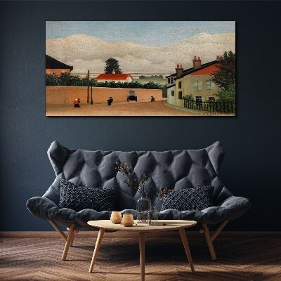 Tablou canvas O stradă liniștită în peisaj
