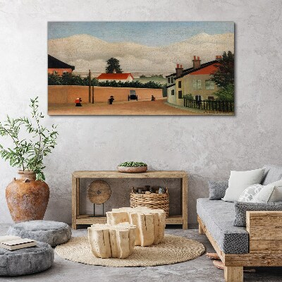 Tablou canvas O stradă liniștită în peisaj