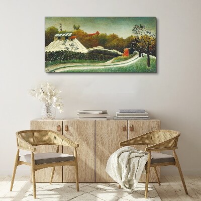 Tablou canvas Peisaj rural cu copaci