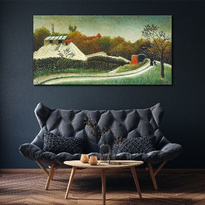 Tablou canvas Peisaj rural cu copaci