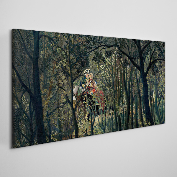 Tablou canvas Călăreț misterios în pădure