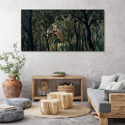 Tablou canvas Călăreț misterios în pădure