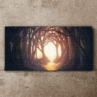 Tablou canvas Lumină în pădure