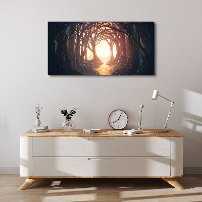 Tablou canvas Lumină în pădure
