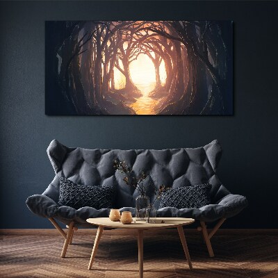 Tablou canvas Lumină în pădure
