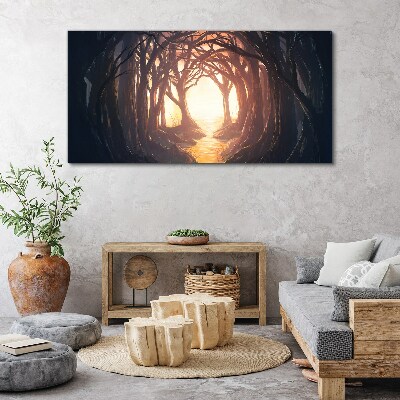 Tablou canvas Lumină în pădure