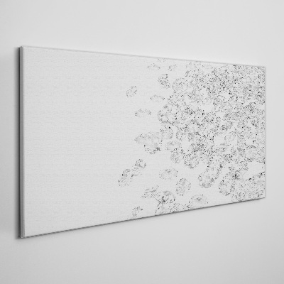 Tablou canvas Ploaie de cristal pe fundal alb