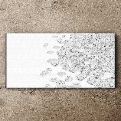 Tablou canvas Ploaie de cristal pe fundal alb