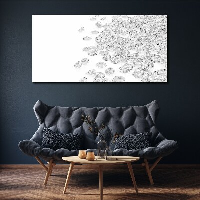 Tablou canvas Ploaie de cristal pe fundal alb