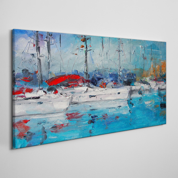 Tablou canvas Harbour Sails in the Sun