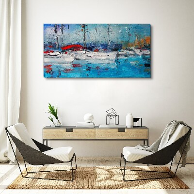 Tablou canvas Harbour Sails in the Sun