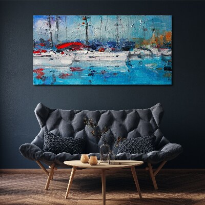 Tablou canvas Harbour Sails in the Sun