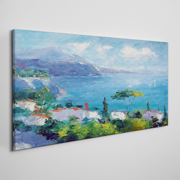 Tablou canvas Peisaj marin în albastru