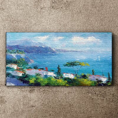 Tablou canvas Peisaj marin în albastru