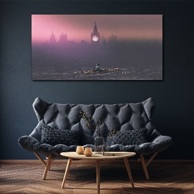 Tablou canvas Cufundat în negura orașului