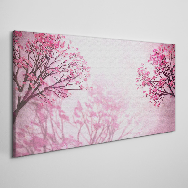 Tablou canvas Flori roz în aura de primăvară