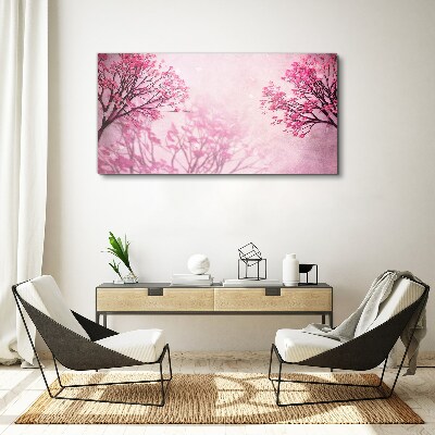 Tablou canvas Flori roz în aura de primăvară