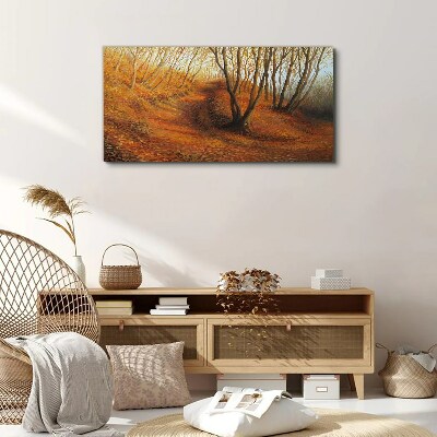 Tablou canvas Toamnă de aur în pădure