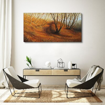 Tablou canvas Toamnă de aur în pădure