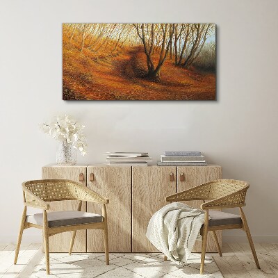 Tablou canvas Toamnă de aur în pădure