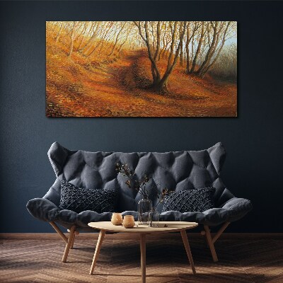 Tablou canvas Toamnă de aur în pădure