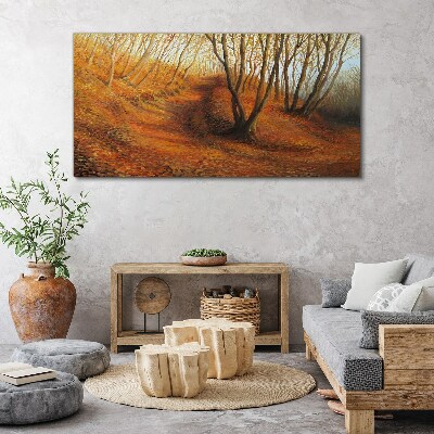 Tablou canvas Toamnă de aur în pădure