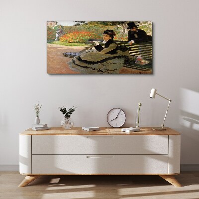 Tablou canvas O plimbare în grădină
