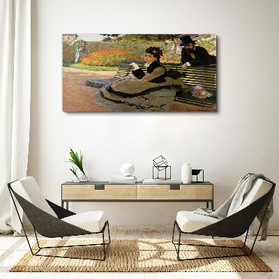 Tablou canvas O plimbare în grădină