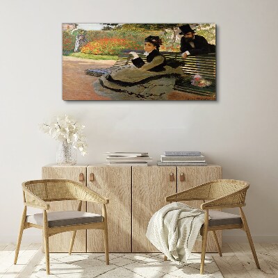 Tablou canvas O plimbare în grădină